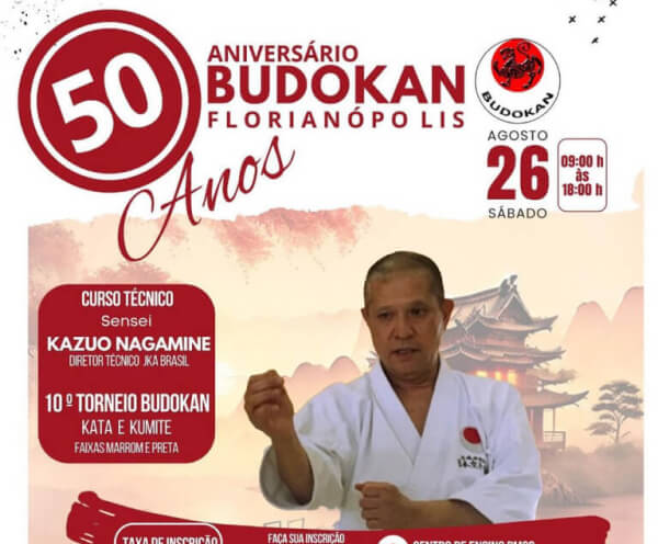 Aniversário 50 anos Budokan Florianópolis 2023. Evento encerrado.